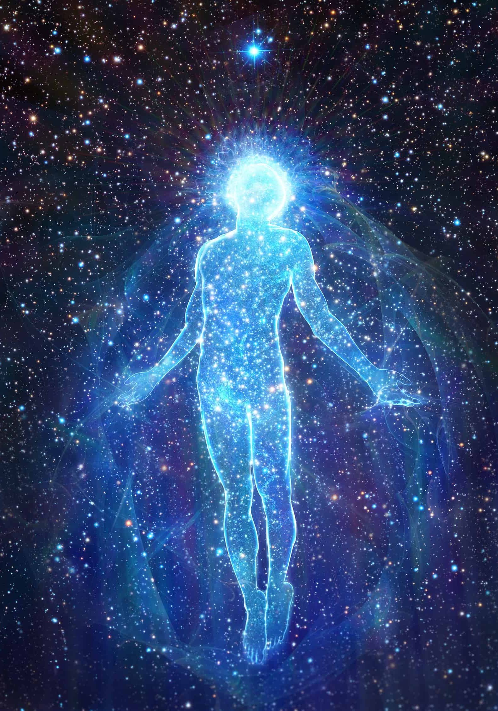 man in space